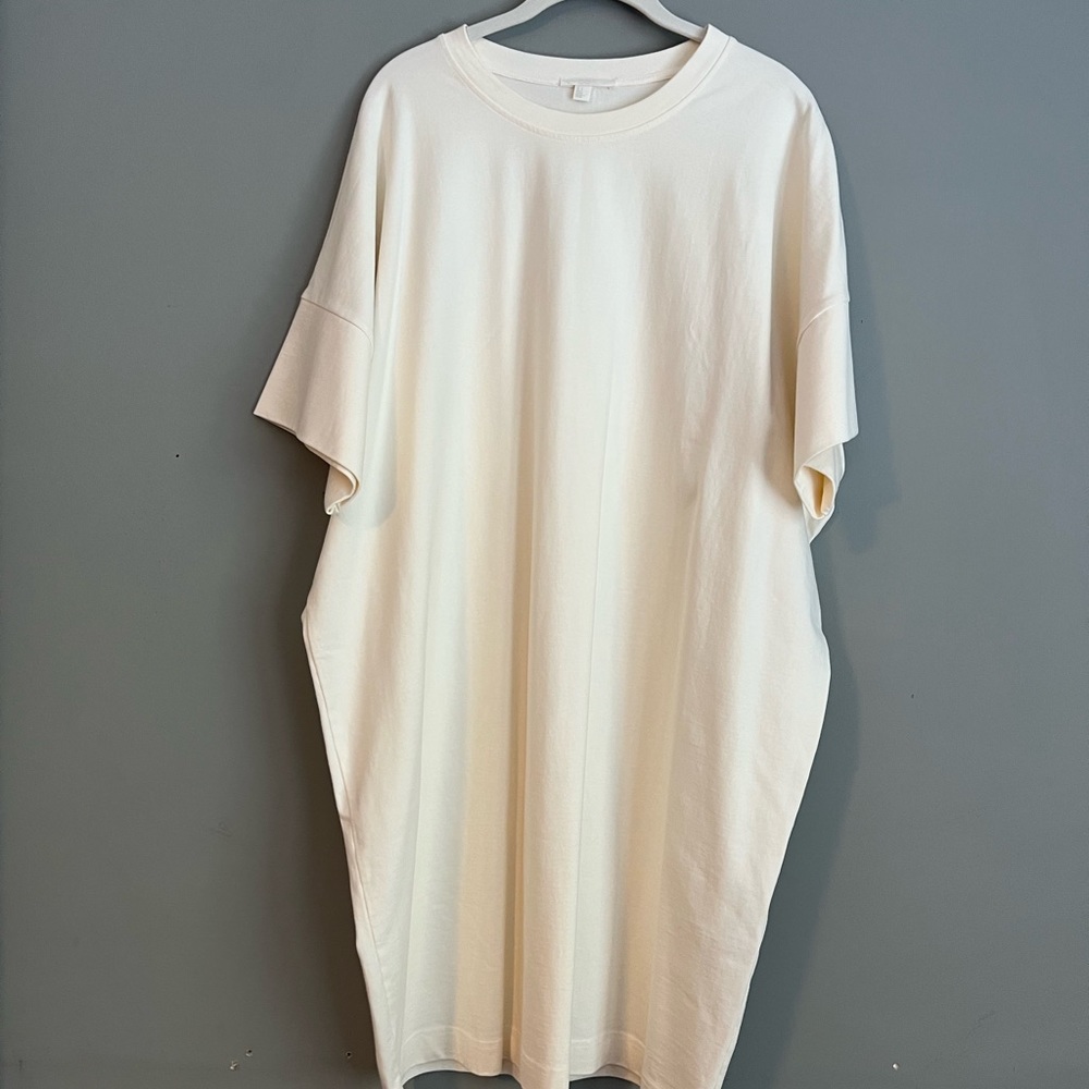 COS beige t shirt dress